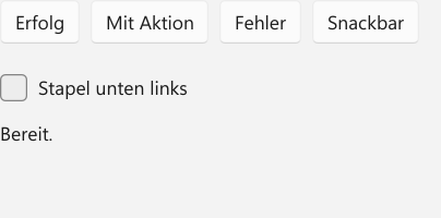 Vorführung: Benachrichtigungen