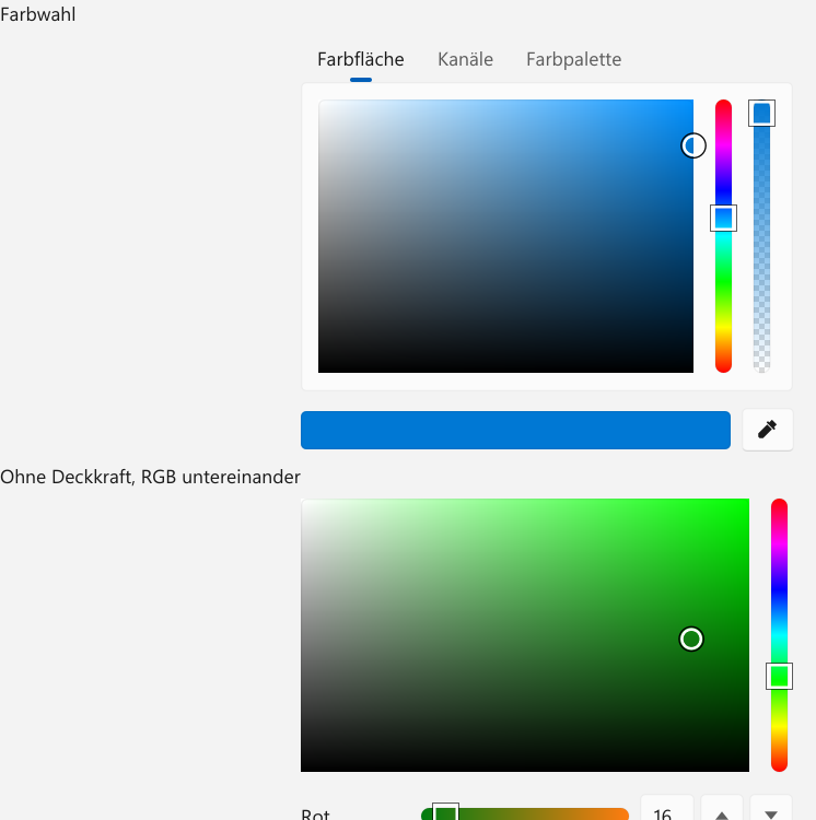Vorführung: ColorPicker