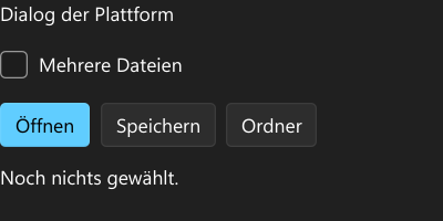Vorführung: Dateiauswahl