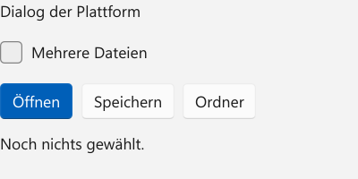 Vorführung: Dateiauswahl