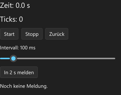 Vorführung: DispatcherTimer