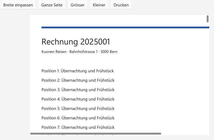 Vorführung: DocumentViewer