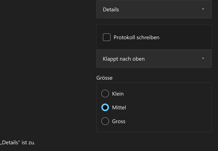 Vorführung: Expander und GroupBox