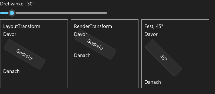 Vorführung: LayoutTransformControl