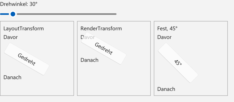 Vorführung: LayoutTransformControl