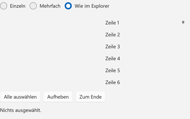 Vorführung: ListBox