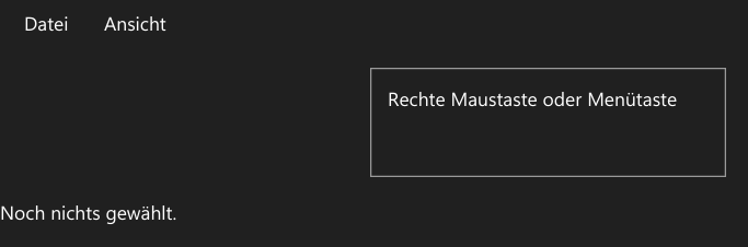 Vorführung: Menu und ContextMenu