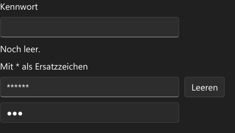 Vorführung: PasswordBox