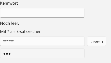Vorführung: PasswordBox