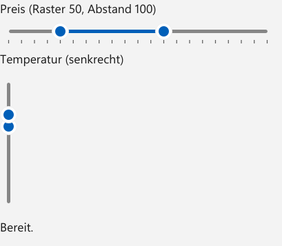 Vorführung: RangeSlider