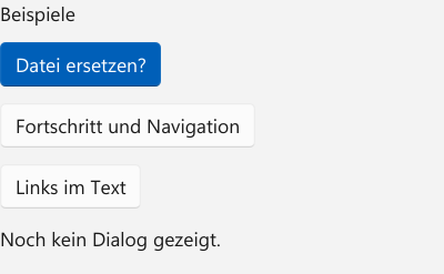 Vorführung: TaskDialog