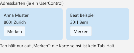 Vorführung: UserControl