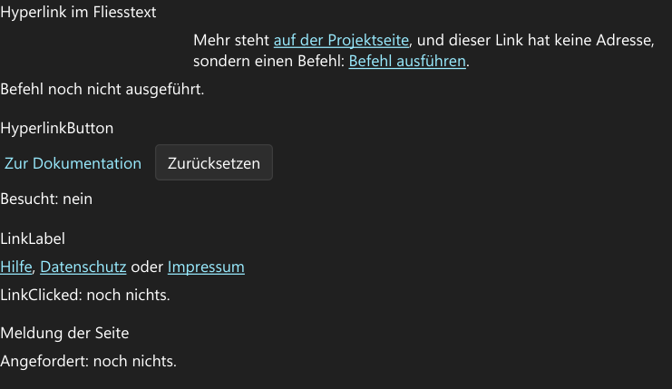 Vorführung: Verweise